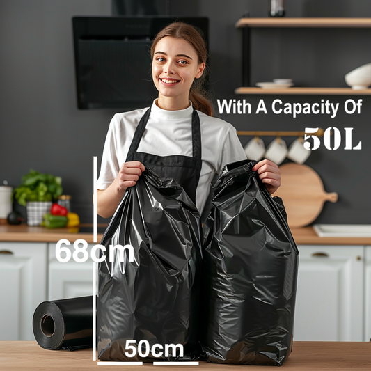 20pcs/Roll Lianpak Everyday Flat Top 50L All-Purpose Refuse Sacks