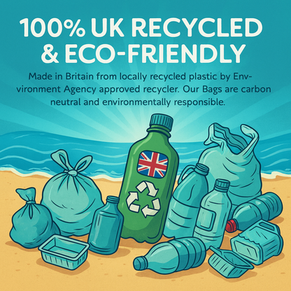120L, Heavy Duty, Extra Strong, Tie Top, 40 Microns, Large Refuse Sacks