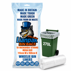 Lianpak Clear 240L Wheelie Bin Liners