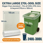 Lianpak Clear 240L Wheelie Bin Liners