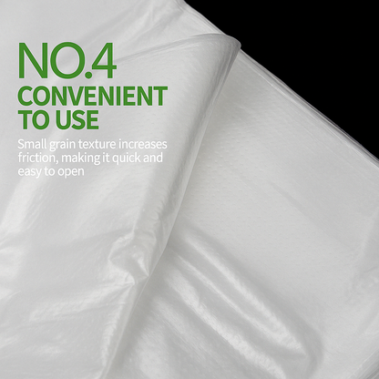 Lianpak Extra Strong Blue & Clear Mid Size Vest Carrier Bags 8"x14"x17"