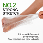 Lianpak Extra Strong White & Clear Mid Size Vest Carrier Bags 12"x18"x24"