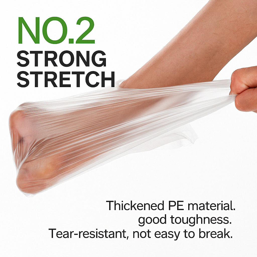 Lianpak Extra Strong Blue & Clear Mid Size Vest Carrier Bags 8"x14"x17"