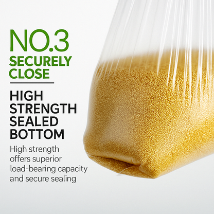 Lianpak Extra Strong Blue & Clear Mid Size Vest Carrier Bags 8"x14"x17"