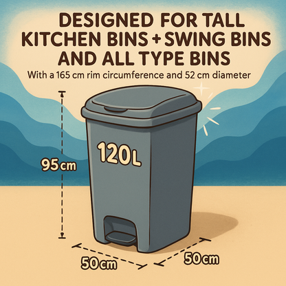 120L, Heavy Duty, Extra Strong, Tie Top, 40 Microns, Large Refuse Sacks