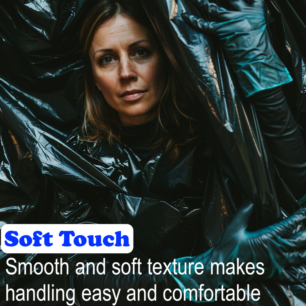 20pcs Lianpak Heavy Duty FLAT TOP 110L All-Purpose Refuse Sacks, 30um, Bin Bags, Bin Liners with FlexTech, Soft Touch, Recycled, Tear Resistant - Perfect for Household, Office, Kitchen & Caterers - 20 Bags per Roll - Black Catering Plastic Smooth