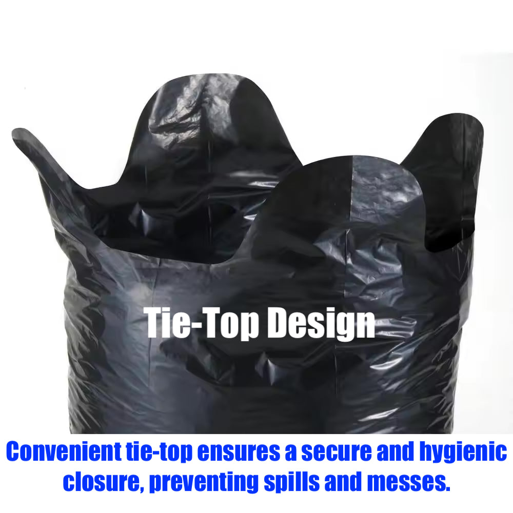 20pcs/Roll Lianpak Heavy Duty Tie-Top Extra Strong 120L All-Purpose Refuse Sacks,