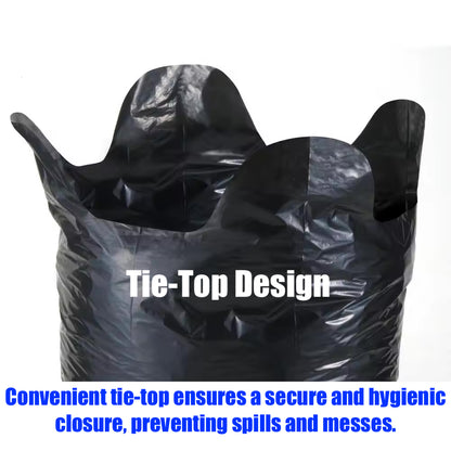 20Pcs/Roll Lianpak 50L White Tie-Top Strong Refuse Sacks